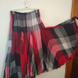 Red Plaid Skirt